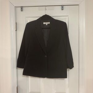 Nine West Black Structured Suit Jacket/Suit Pants